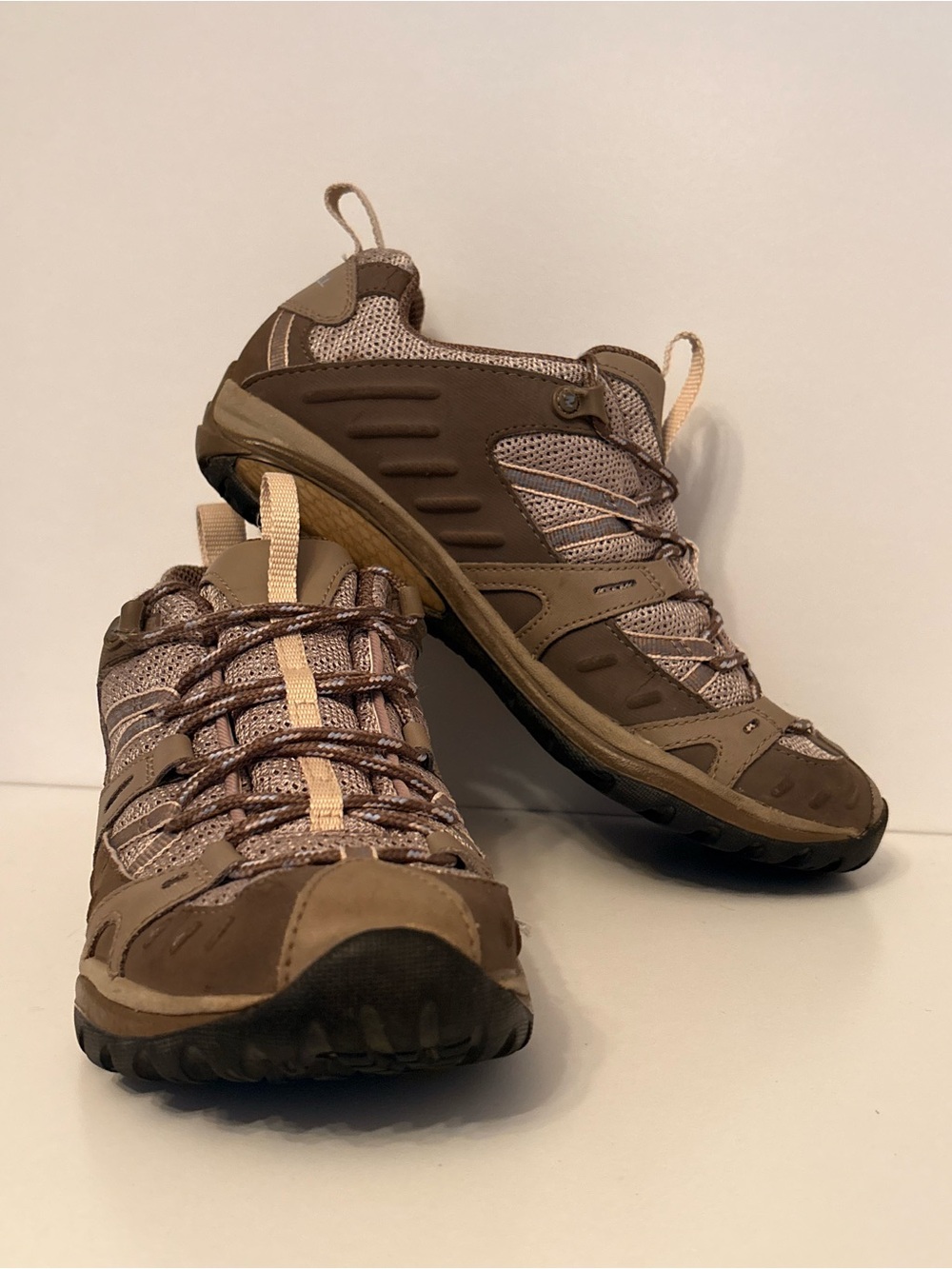 Merrell Women's Taupe and Light Beige Trail Sneakers